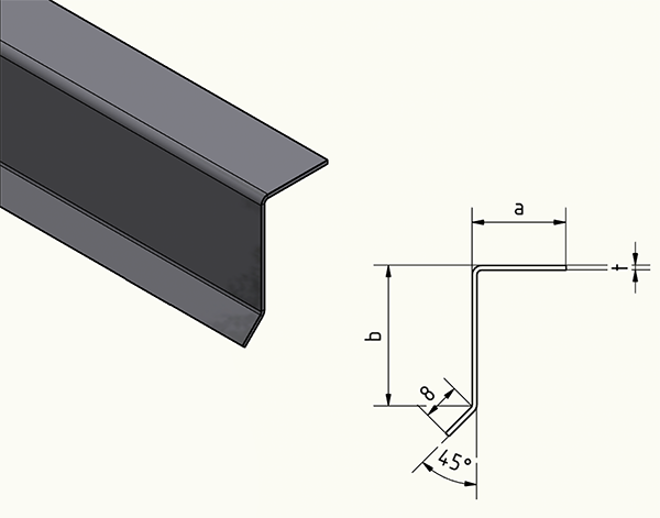 1,5m Edelstahlwinkel 90° mit 45° Tropfkante AUSSEN L ... 1,5m Edelstahlwinkel 90° mit 45° Tropfkante AUSSEN L ...