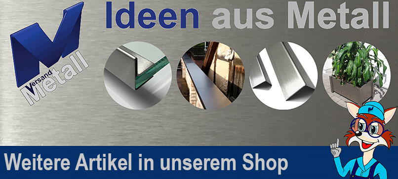 Edelstahl Kantenschutz 3-fach gekantet 2000 oder 2500mm 20x20mm IIID spiegel
